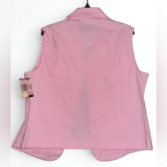 Elegant Pink Women's Sleeveless Vest - Picture 2 of 2